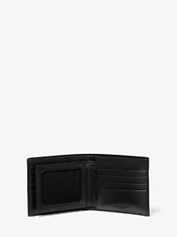 Harrison Crossgrain Leather Billfold Wallet With Passcase