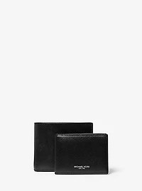 Harrison Crossgrain Leather Billfold Wallet With Passcase