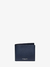 Harrison Crossgrain Leather Billfold Wallet With Passcase