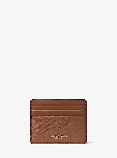 Harrison Crossgrain Leather Tall Card Case