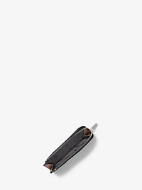 Hudson Two-Tone Leather Zip-Around Card Case