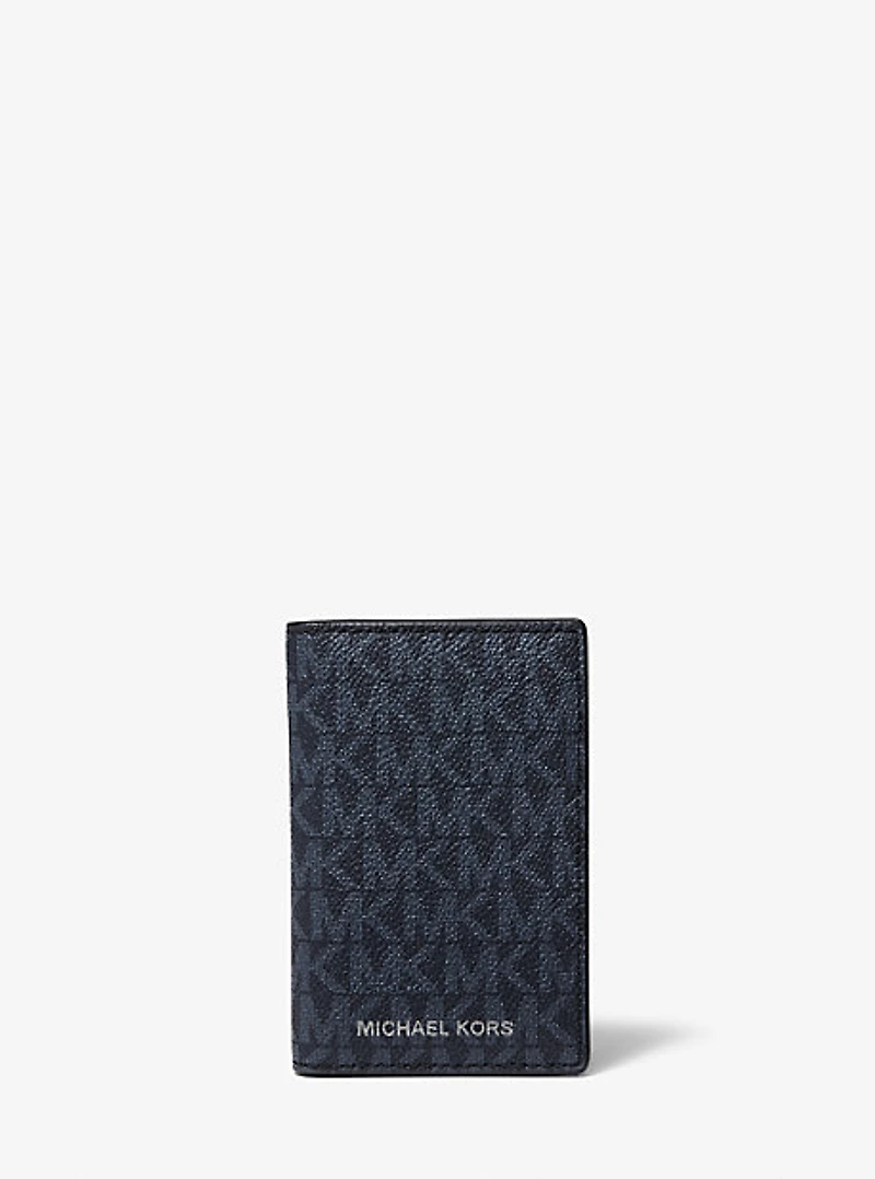 Porte-cartes Hudson à logo deux rabats