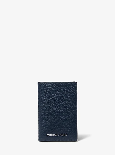Porte-cartes Hudson en cuir à deux rabats