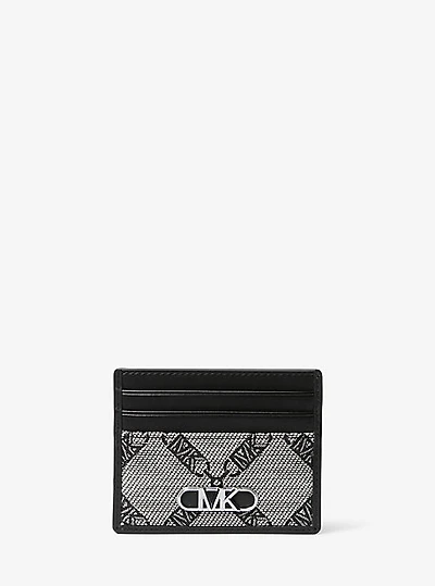 Porte-cartes Hudson en jacquard à logo empire