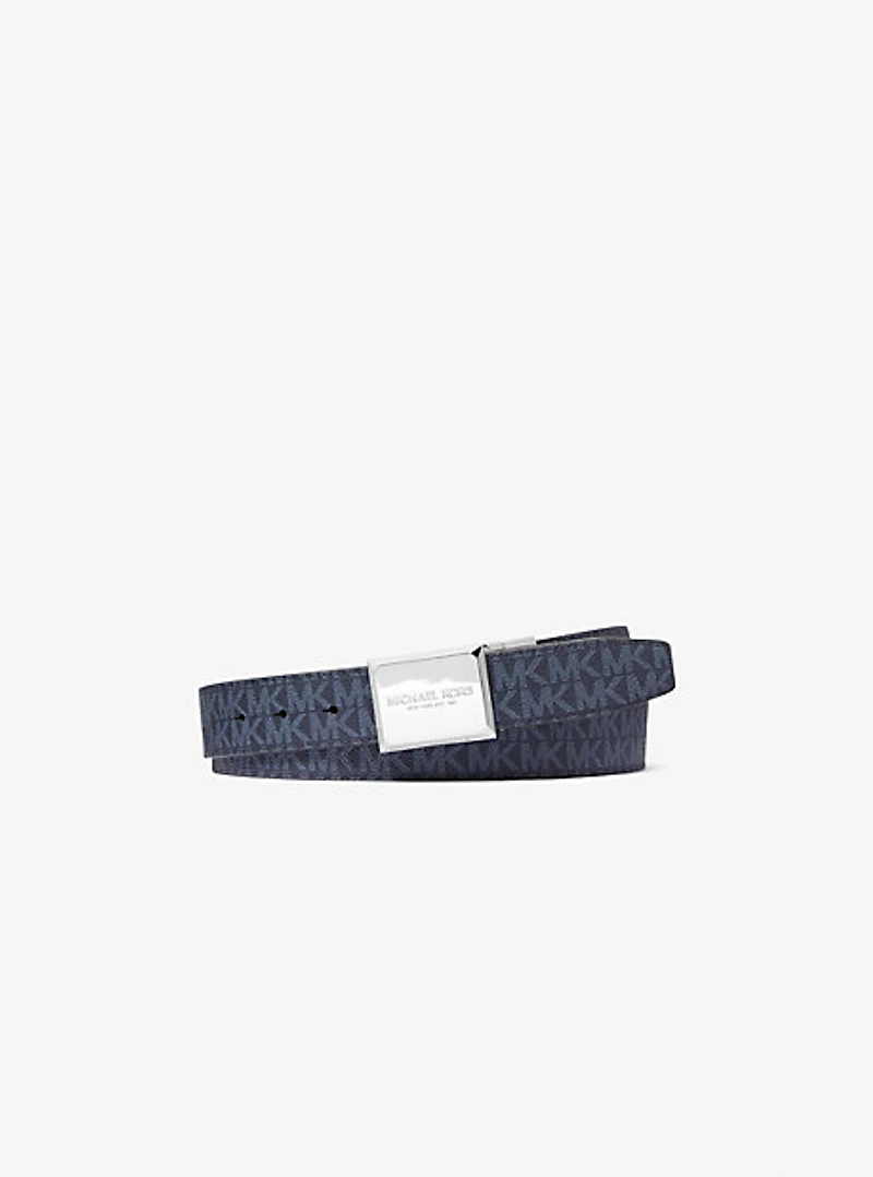 Reversible Logo and Leather Belt