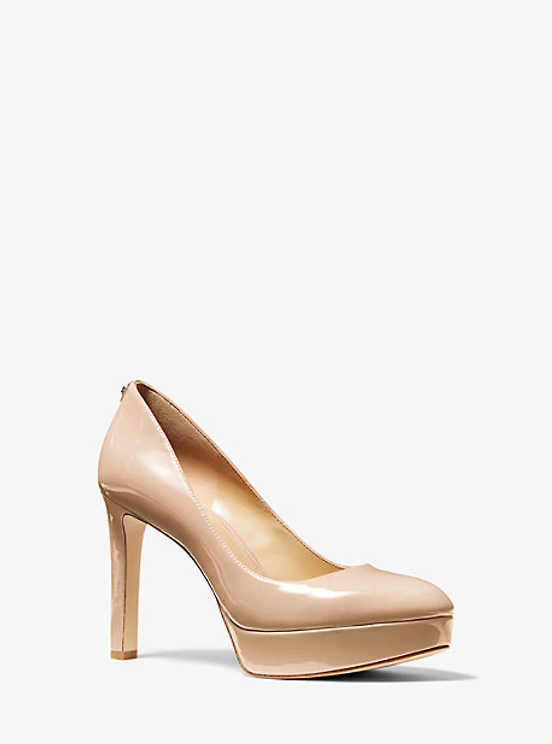 Escarpin à plateforme Chantal en faux cuir verni