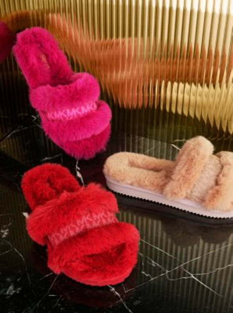 Scarlett Faux Fur Slide Sandal