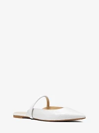 Jessa Flex Crocodile Embossed Leather Mule