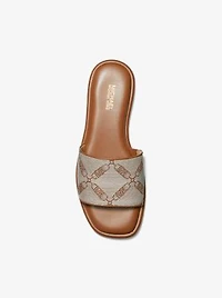 Hayworth Empire Logo Jacquard Slide Sandal