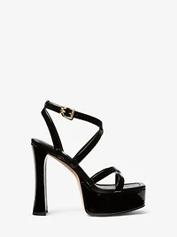 Paola Faux Patent Leather Sandal