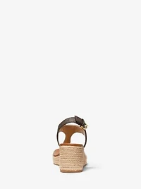 Laney Logo Espadrille Wedge Sandal