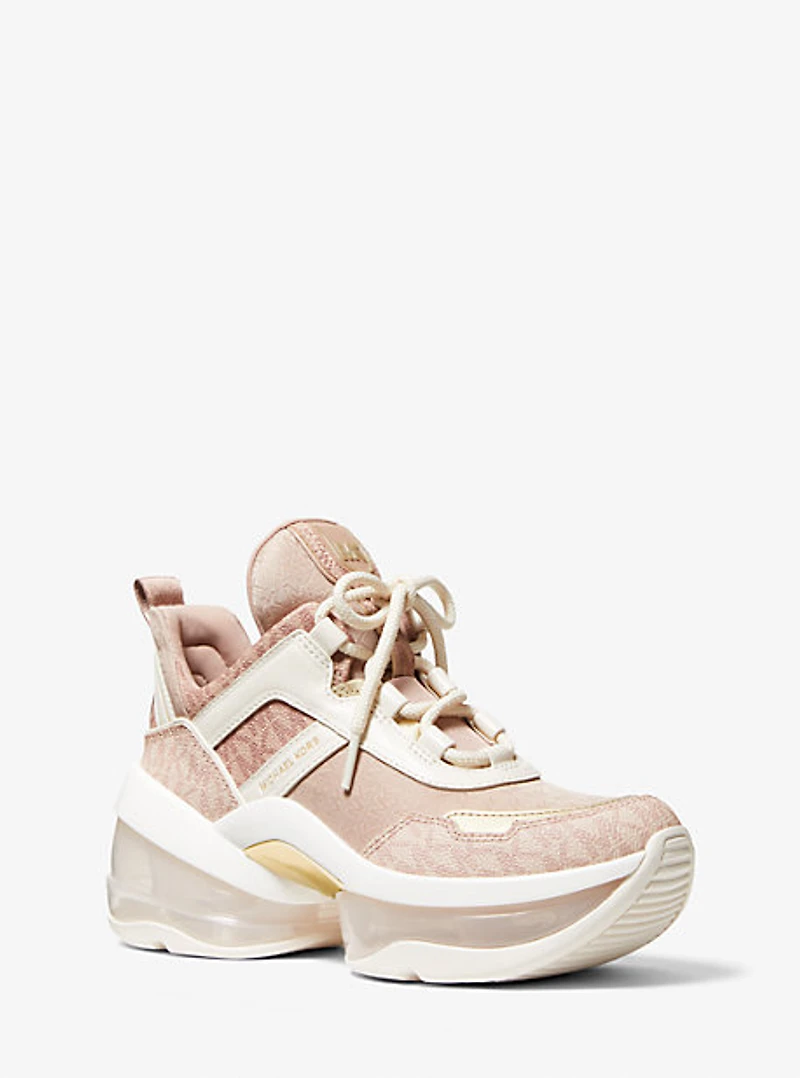 Olympia Extreme Color-Block Jacquard and Logo Trainer