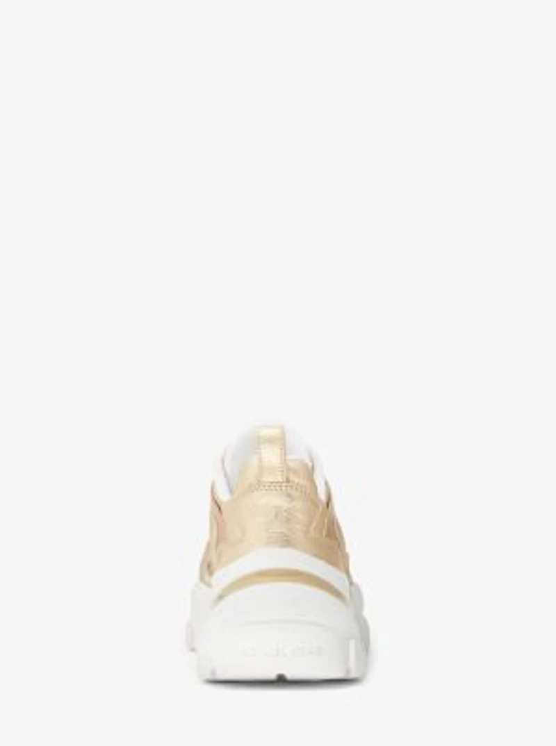 Espadrille Nick en cuir métallisé
