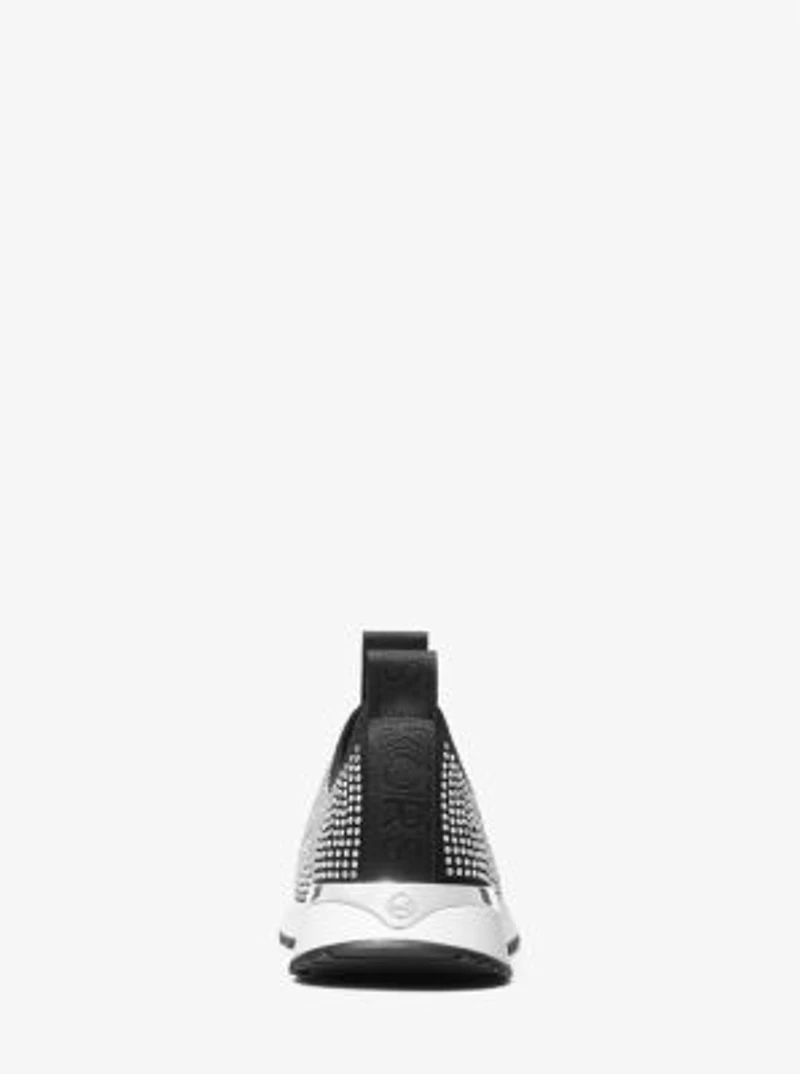 Bodie Embellished Stretch Knit Slip-On Trainer