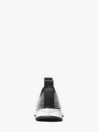 Bodie Embellished Stretch Knit Slip-On Trainer