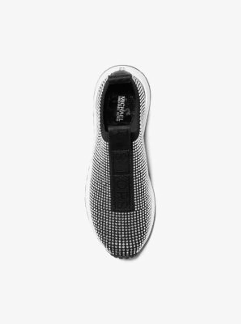 Bodie Embellished Stretch Knit Slip-On Trainer