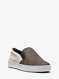Keaton Two-Tone Logo Slip-On Sneaker