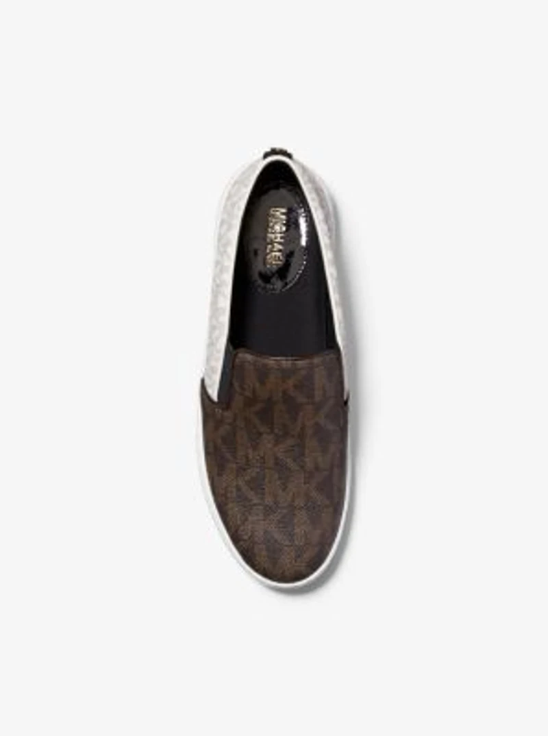Keaton Two-Tone Logo Slip-On Sneaker