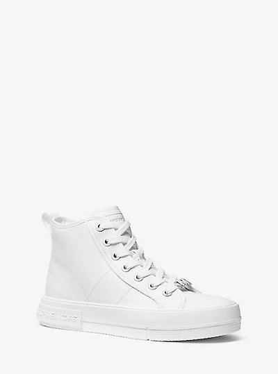 Evy Leather High-Top Sneaker