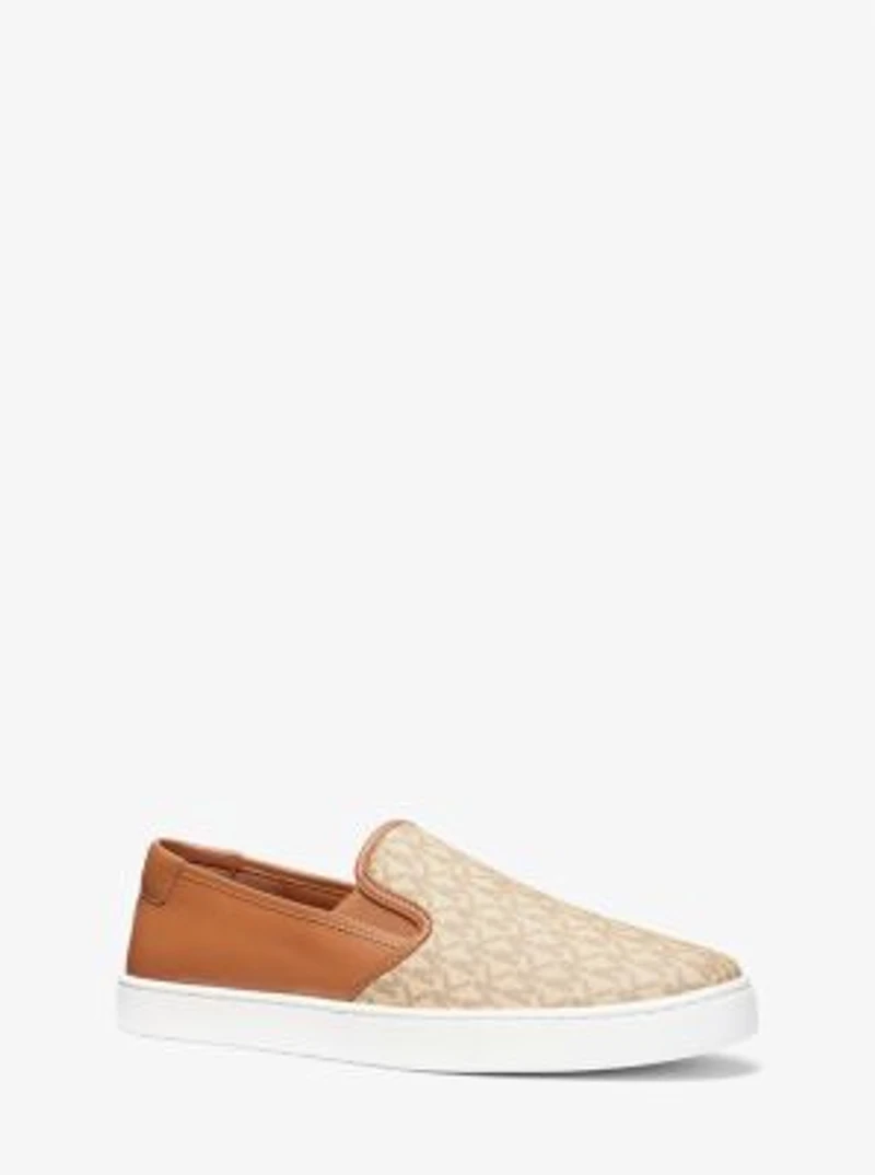 Espadrille à enfiler Cal en toile à logo et en cuir
