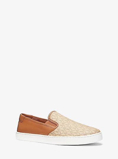 Espadrille à enfiler Cal en toile à logo et en cuir