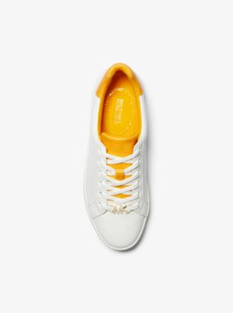 Poppy Faux Leather and Logo Sneaker