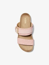 Sandale Mylah en cuir et à logo