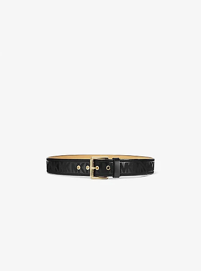 Embroidered Leather Belt