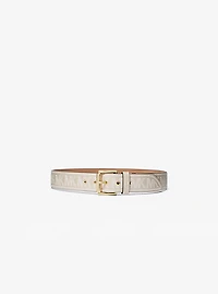 Embroidered Leather Belt