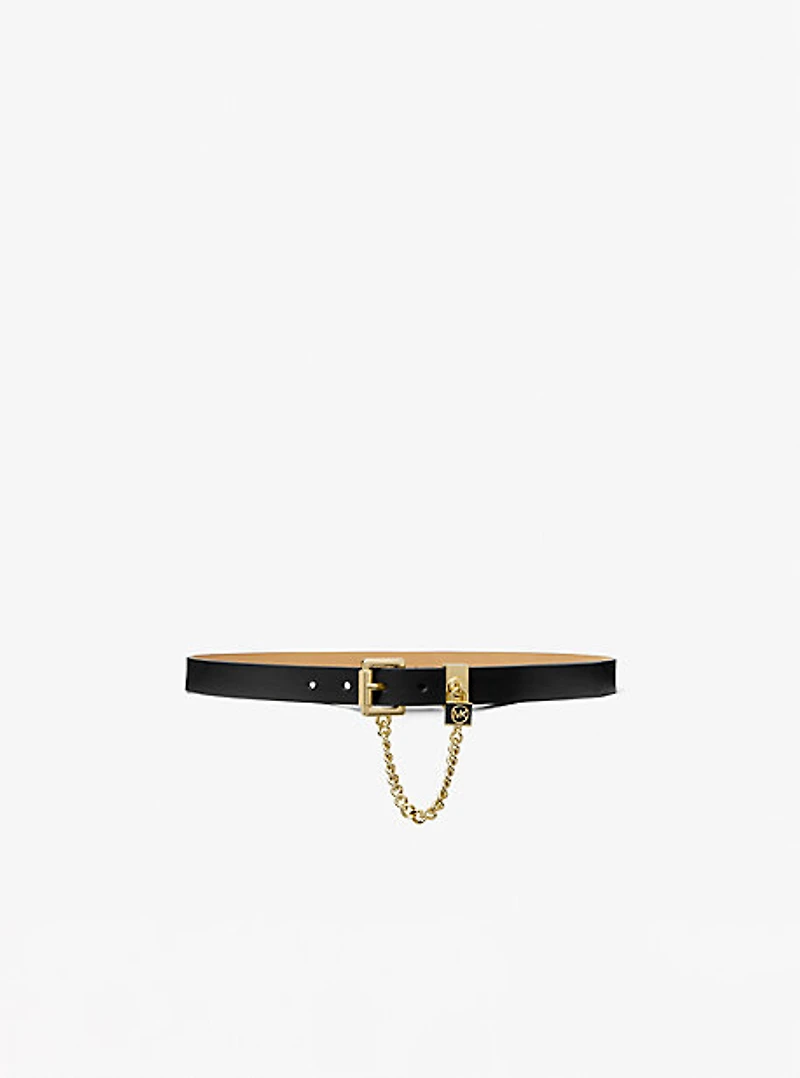 Faux Leather Chain-Link Belt