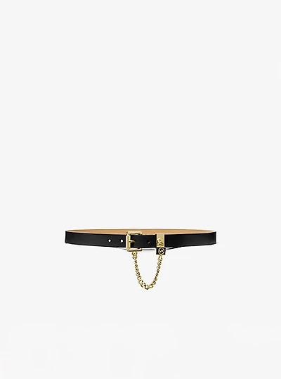 Faux Leather Chain-Link Belt