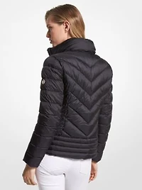 Quilted Nylon Packable Puffer Jacket