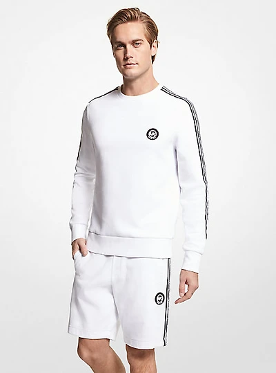 Logo Tape Cotton Blend Sweatshirt