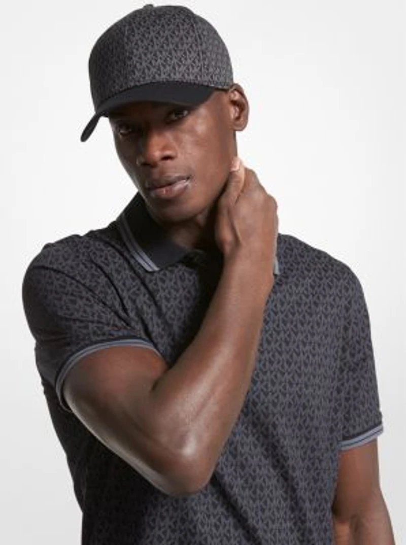 Logo Print Cotton Baseball Hat