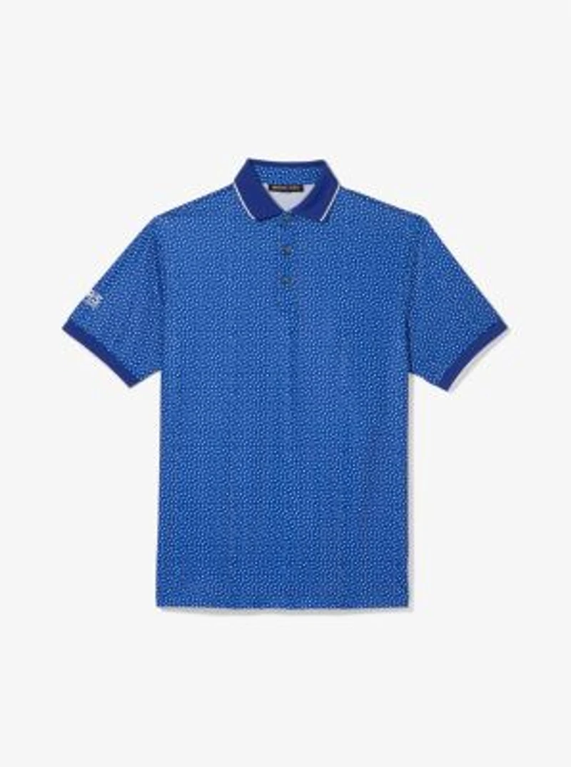 Polo de golf extensible à imprimé