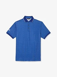 Polo de golf extensible à imprimé