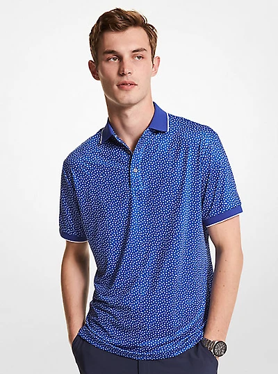 Printed Stretch Golf Shirt