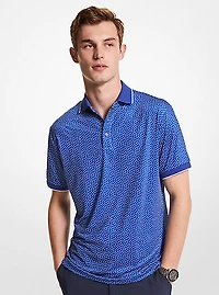 Printed Stretch Golf Shirt
