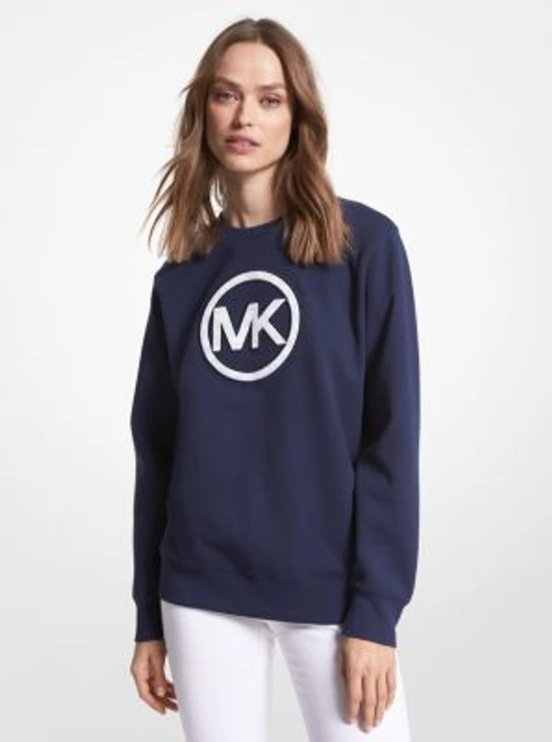 Logo Charm Cotton Blend Sweatshirt