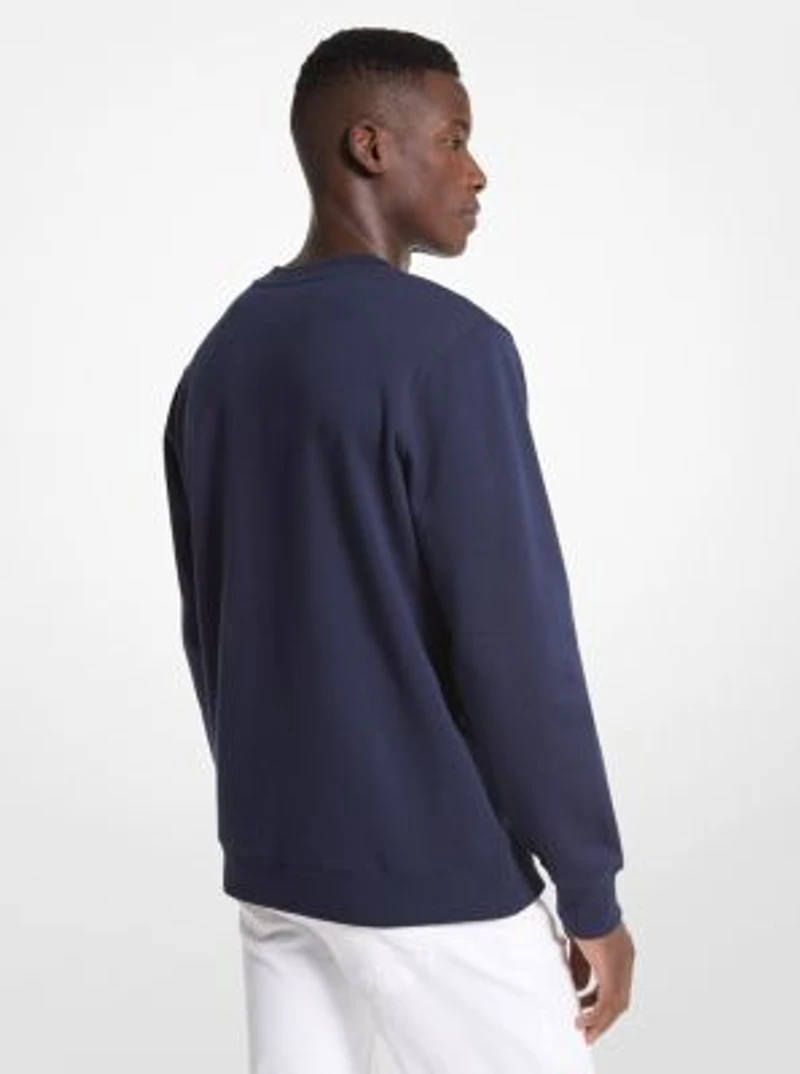 Logo Charm Cotton Blend Sweatshirt