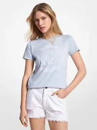 Logo Charm Print Organic Cotton T-Shirt