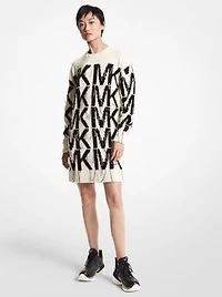 Logo Intarsia Sweater Dress
