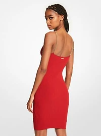 Chain-Link Recycled Viscose Tank Dress