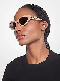Lunettes de soleil Empire à monture ovale