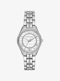 Mini Lauryn Pavé Silver-Tone Watch