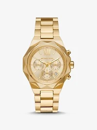 Montre Raquel surdimensionnée dorée