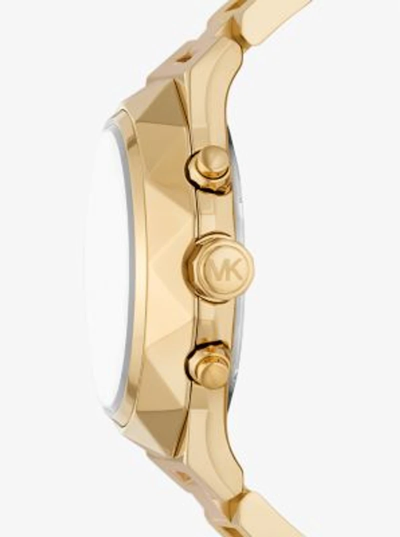 Montre Raquel surdimensionnée dorée
