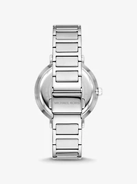 Addyson Silver-Tone Logo Watch