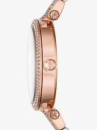 Oversized Parker Pavé Rose Gold-Tone Watch