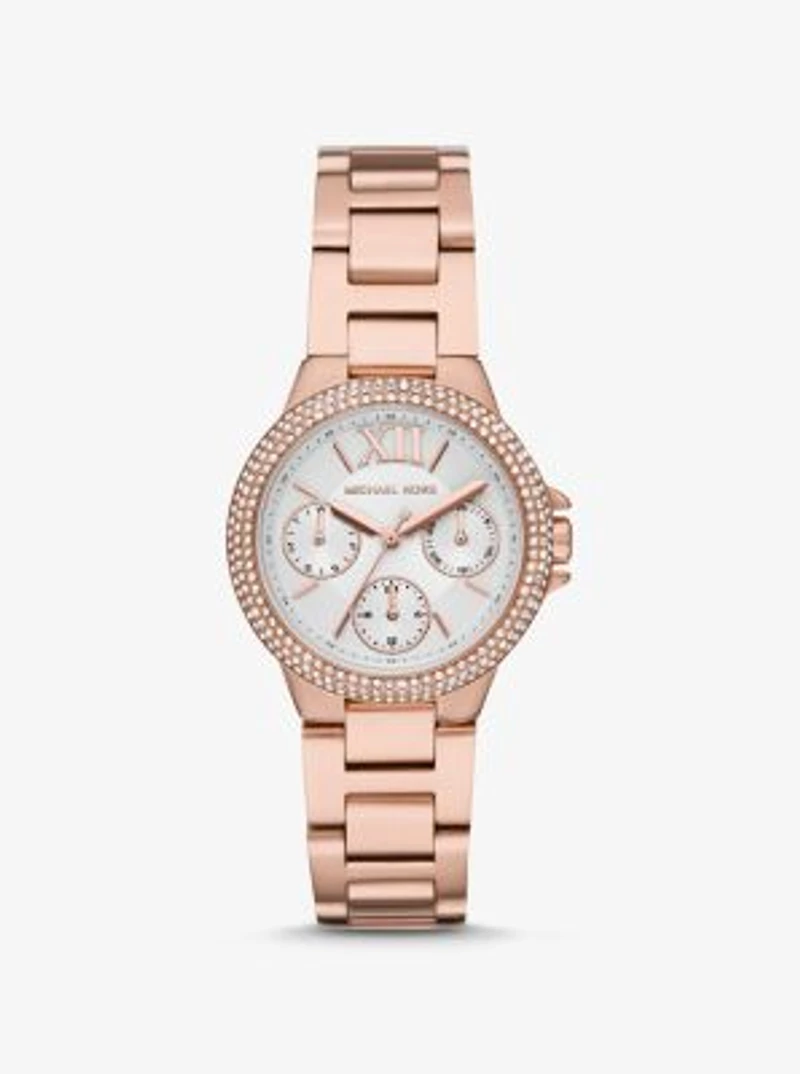 Mini Camille Pavé Rose Gold-Tone Watch
